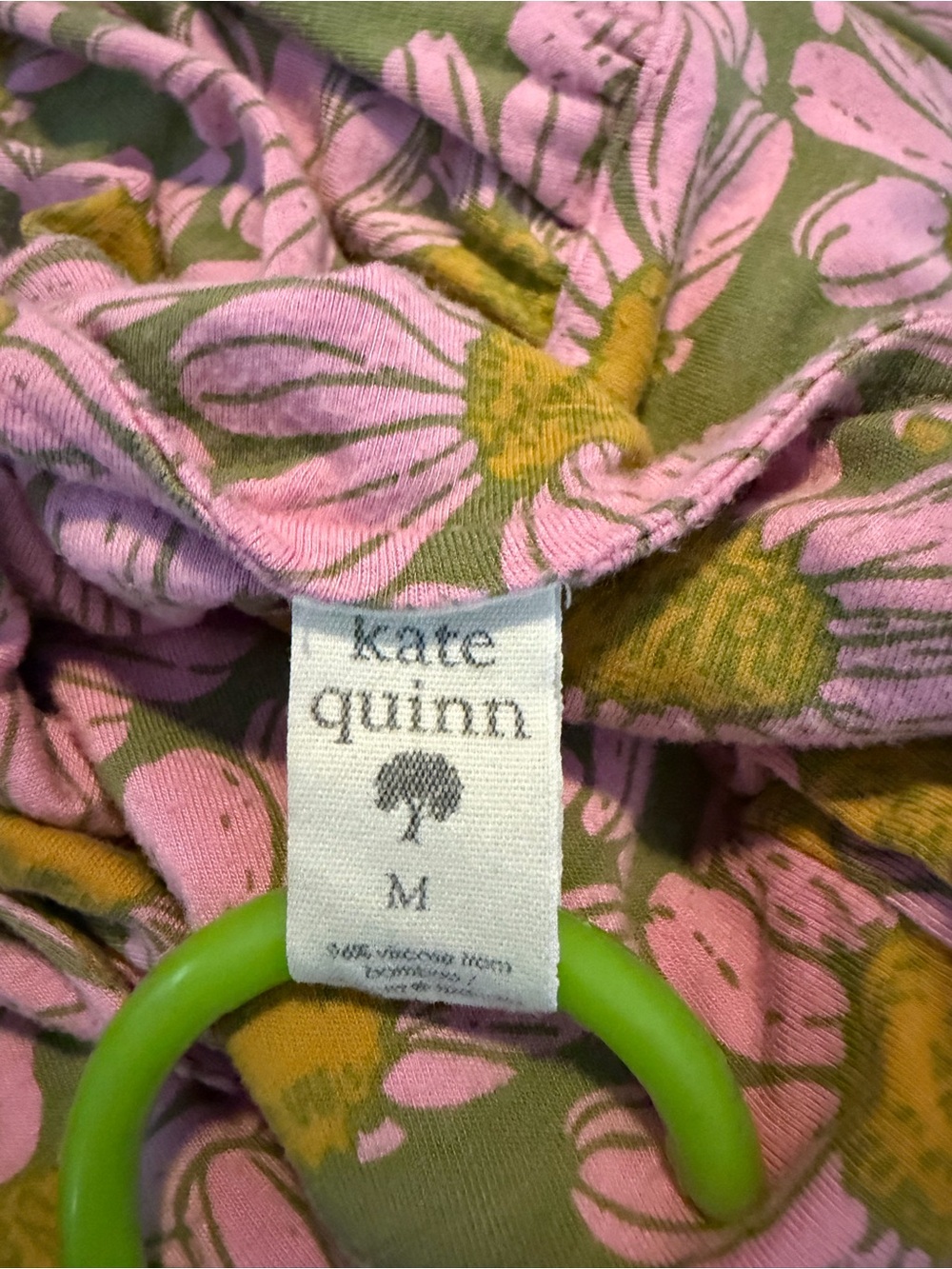 Kate Quinn Floral Tie-Shoulder Maxi Dress - Pink & Olive - Picture 5 of 6